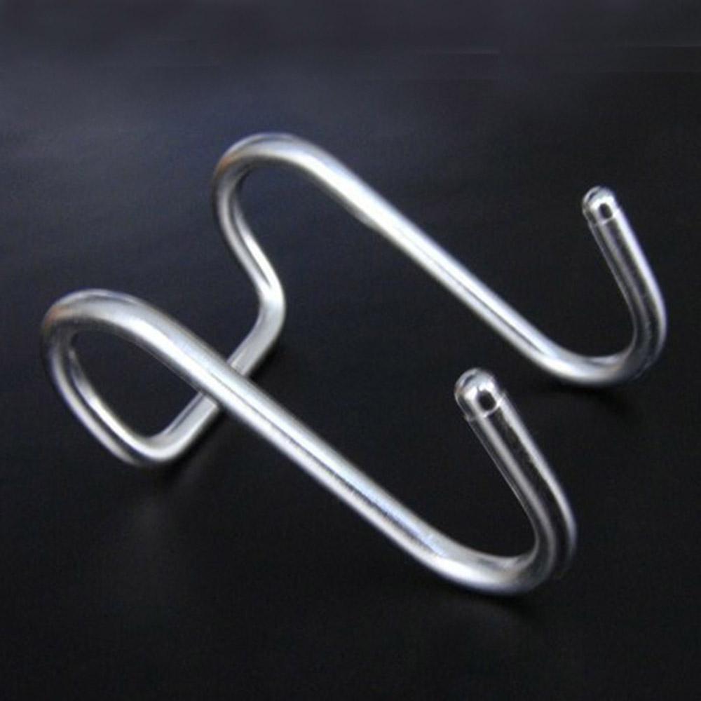 Home Cabinet Kitchen Double S Shape Bathroom Stainless Steel Rack Storage Hook Hanger Organizer