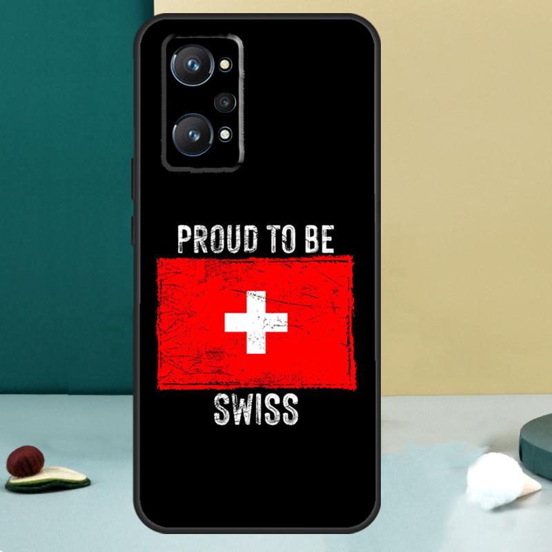Switzerland Swiss Flag For Realme 14 13 Pro Plus 10 11 12 GT 5 6 6T GT7 Pro C61 C55 C53 C51 C21Y C25S C75 C67 Case