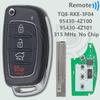 DR TQ8-RKE-4F16 95430-C1010 ID46/4D60 Chip 433MHz Flip Car Remote Key For Hyundai Sonata 2014 2015 2016 2017 2018