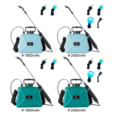 5L Tarım Elektrikli Püskürtücü 2 Modlu Bitki Sis Püskürtücü 1800mAh/2400mAh Bahçe Sulama Yağmurlama Bahçe Çim Çiftlik için