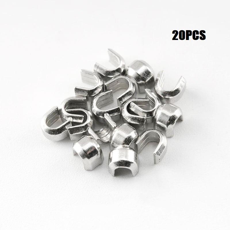 5# U-Shaped Zipper Repair Part Anti-Lost Zipper Head Clothing Bag Closure Card Stop Repair Accessory Prevent Zipper Breakage