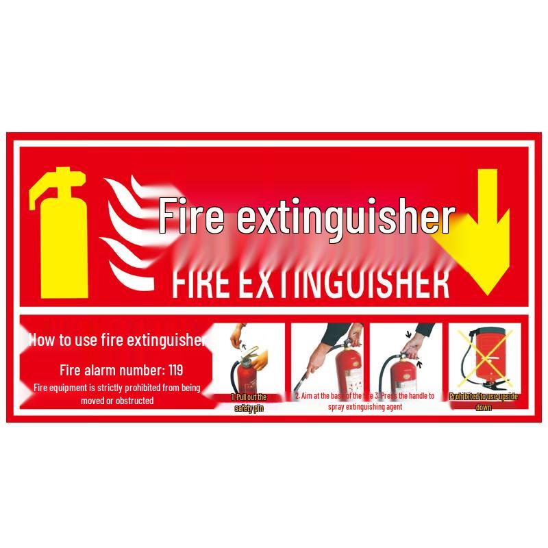 

Aishangla Fire Extinguisher Safety Decal Set