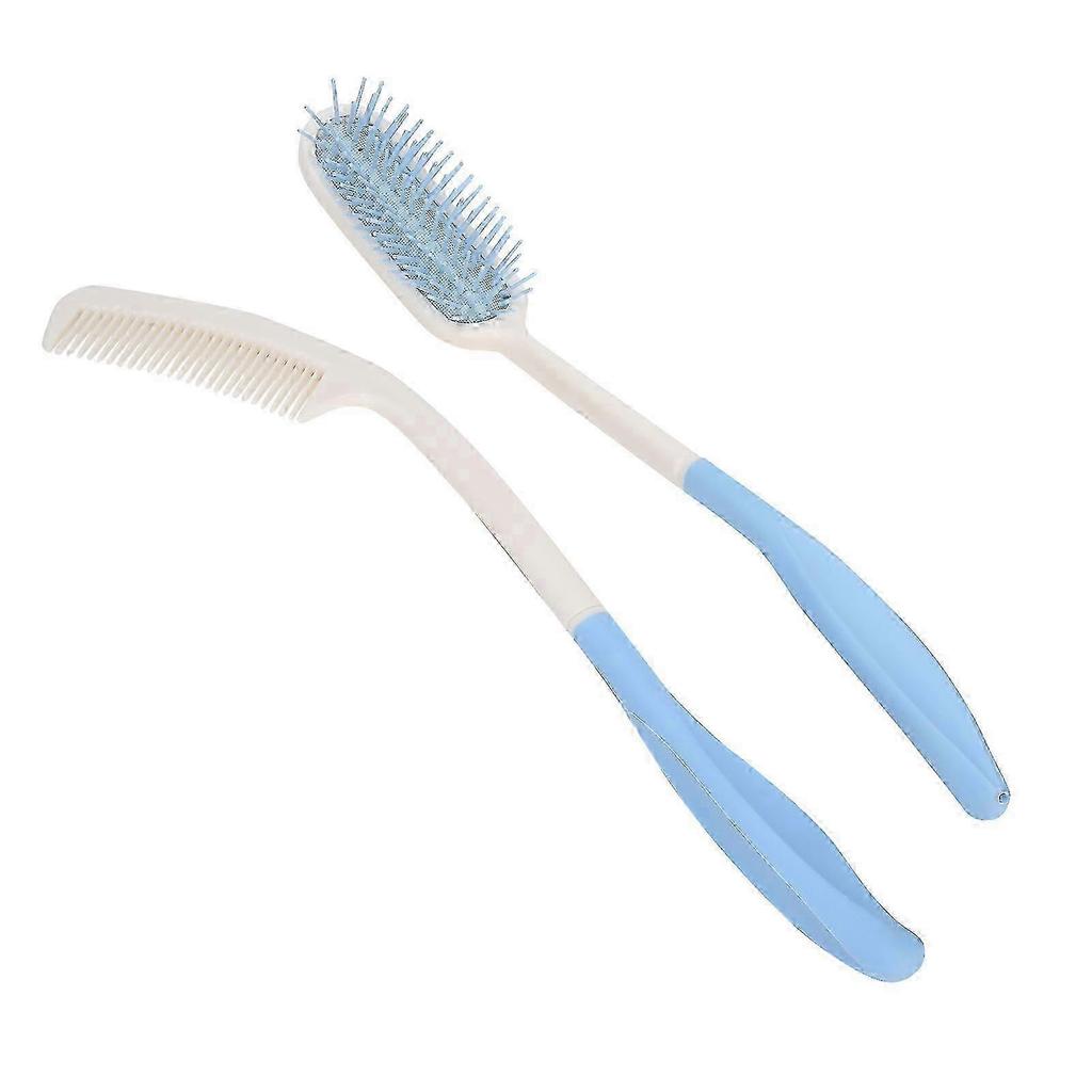 Extra Long Reach Hair Brush Elderly Long Handled Comb Air Cushion Hairbrush Compatible Disabled 25-26