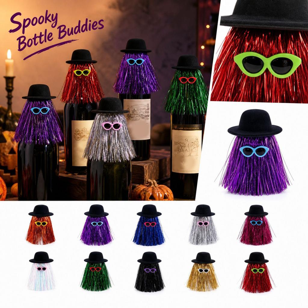 Halloween Party Wine Bottle Decoration Props Centerpieces and Home Bar