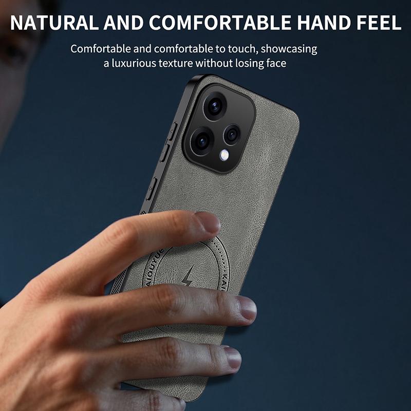 Pro Oppo Reno15c 5G (Čína)/Oppo Reno15 5G (Globální) Magnetické pouzdro WANLONFENG SD1 Series Nappa Textura PC TPU Kryt na telefon