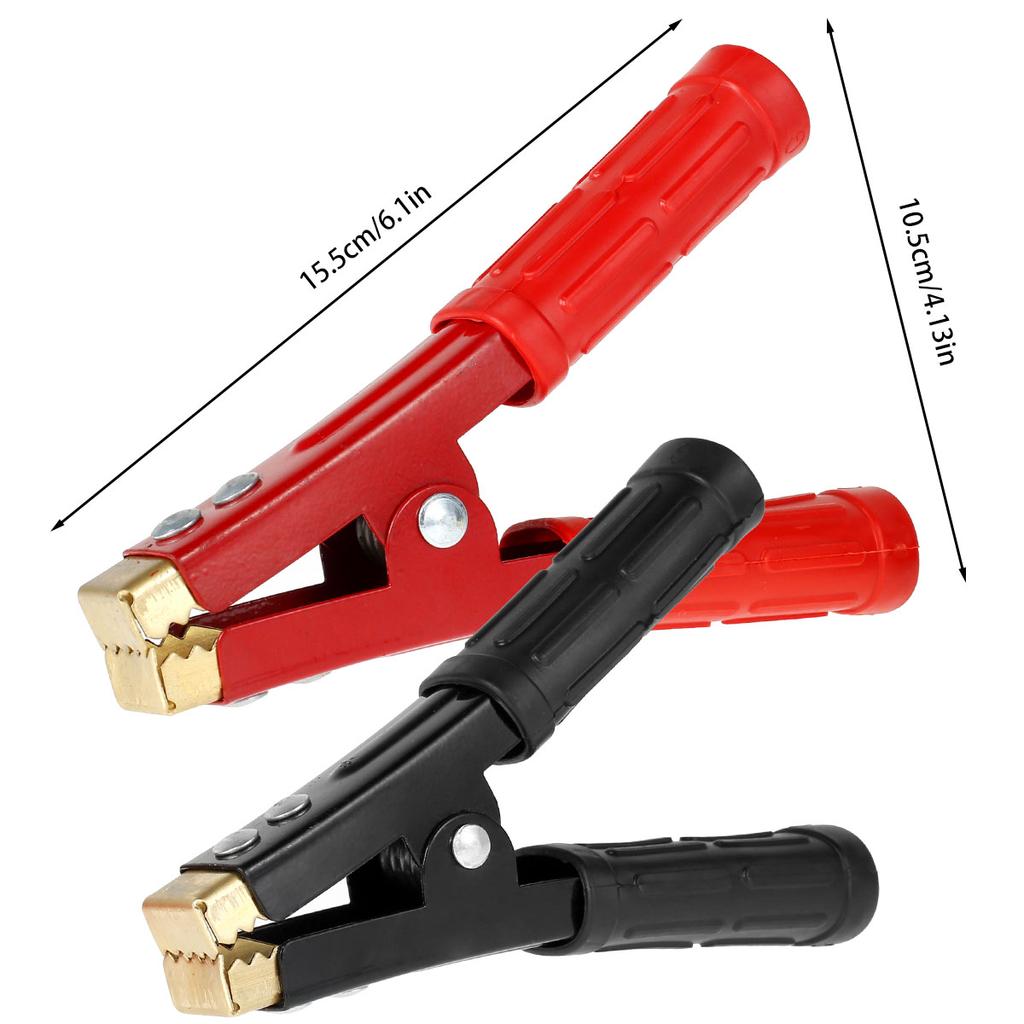 500-1000 Amp Pure Copper Battery Clip Alligator Clip Heavy Duty Jumper Clip for Jumper Cables Boost Connector for Cars Trucks