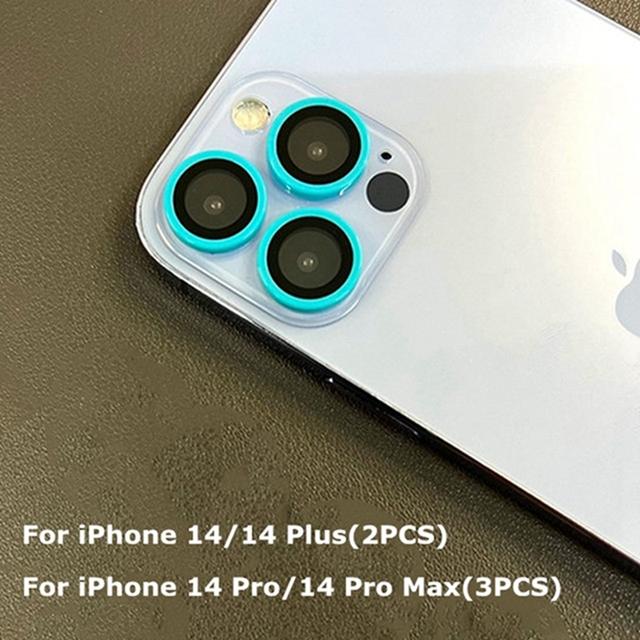 Ceramic Luminous Camera Protector for iPhone 14 Plus 13 12 Mini 11 14 16 15 Pro Max Lens Screen Protector Glass Night Glowing