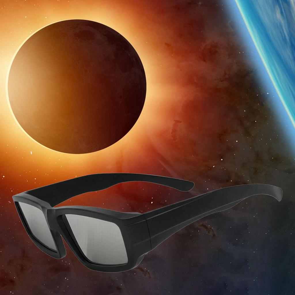Solar Eclipse Glasses - High Quality Black Frame Sun Eclipse Shades