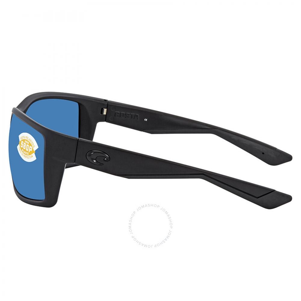 CoSta Del Mar Reefton Blue Mirror Polarized Polycarbonate Wrap Men S SunglaSSeS Rft 01 Obmp 64 6S9007 900706 64