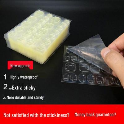 Wearable Double-Sided Jelly Glue Transparent Nail Adhesive - Waterproof & Removable