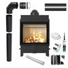 Fireplace Insert KRATKI LUCY 15 kW Ø200 ECO Pipe Luft Set with Closing