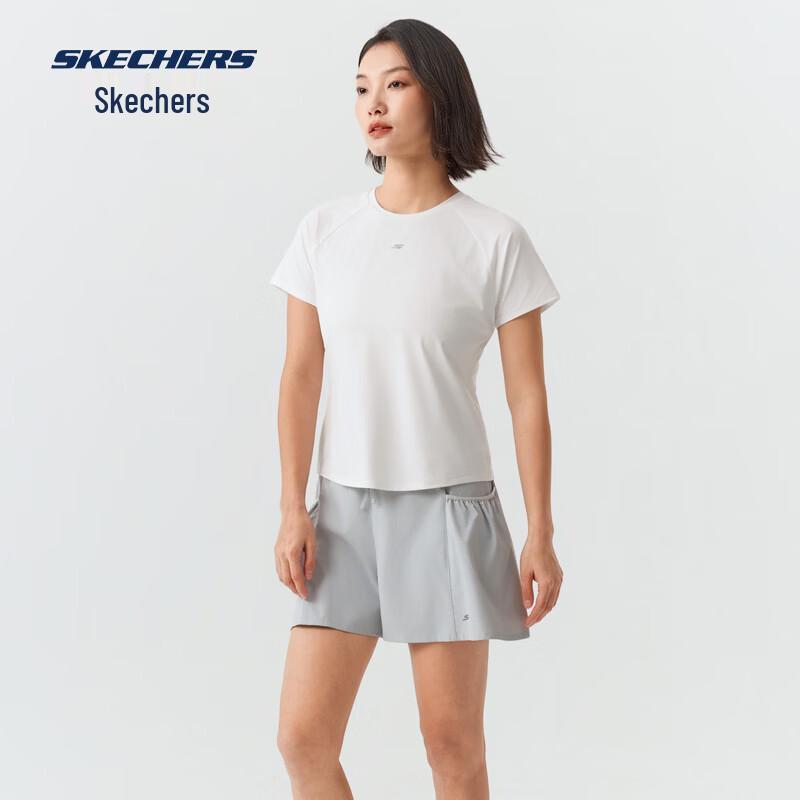 

Skechers Women s Knitted Short Sleeve T-shirt M