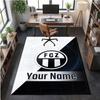 Crystal Velvet Rug FC Zürich Print Custom Name Text Floor Mat Home Decor