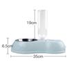 Andy Dog Bowl Cat Feeder Bowl With Dog Water Bottle Automatic Drinking Pet Bowl Cat Food Bowl Pet Stainless Steel Double  Bowl