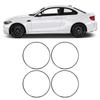 4PCS 16 Inch Wheel   Protector Anti Scratch Self Adhesive Aluminum Alloy Metal Wheel  s T  Protector  