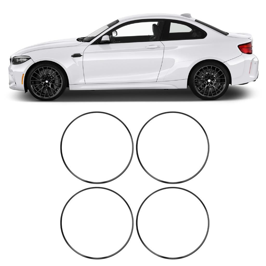 4PCS 16 Inch Wheel Protector Anti Scratch Self Adhesive Aluminum Alloy Metal Wheel s T Protector