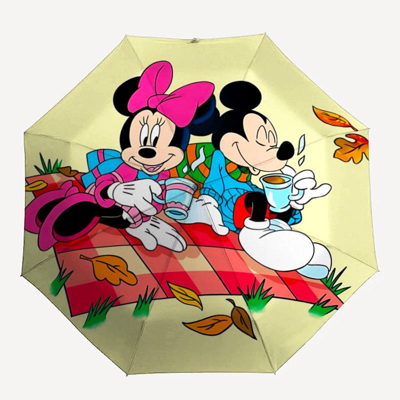 

1pc Mickey, Minnie Automatic Umbrella 8-Bone Design Compact Gear for Outdoor Travel,Perfect Gift for Friends Birthdays yy250809051