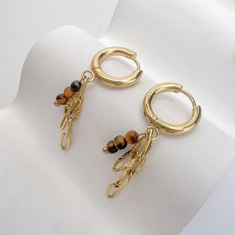 Богемные Ручные Цветные Серьги-Кольца для Женщин Серьги-Подвески из Нержавеющей Стали Серьги-Кольца Украшения Изысканные Подарки