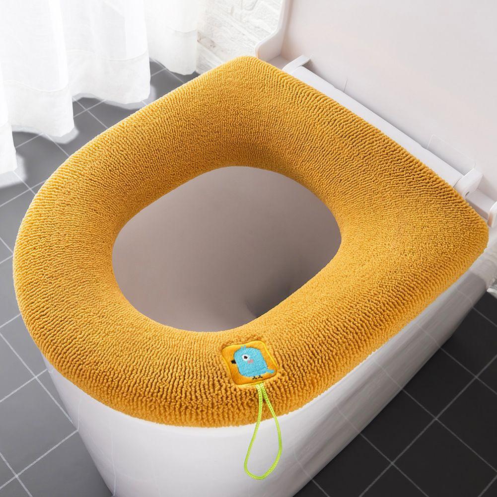 Home Furnishings Toilet Seat Cover Home Comfortable Good Contractile Good Flexibility Spandex Very Soft High Quality Replaceable