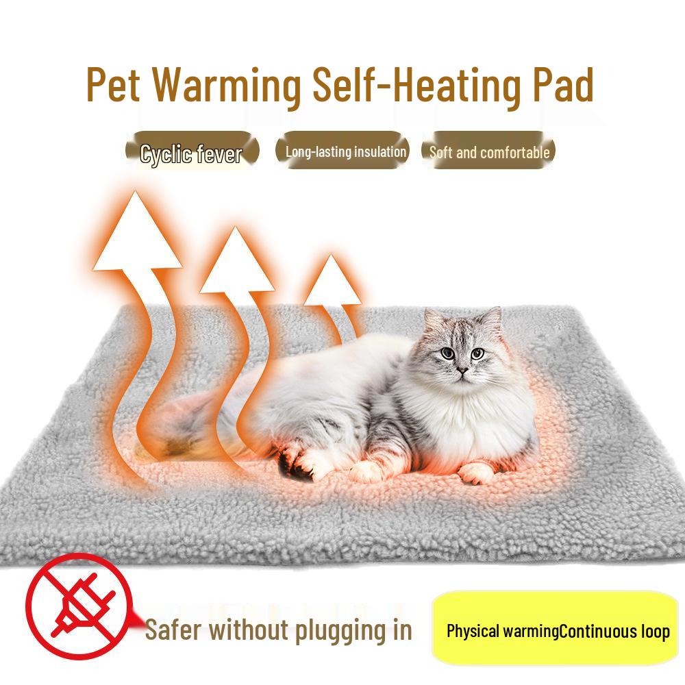 Self-Heating Winter Pet Mat: Warm Sleeping Cushion for Dogs & Cats