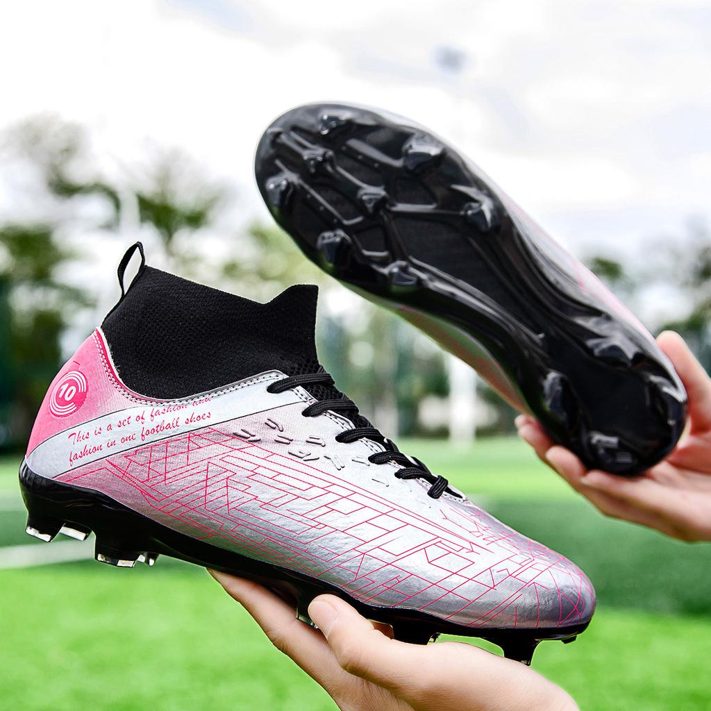 High-top Football Shoes, New Male and Female Students Professional Training, Long Spikes, Youth Broken Nails, Champions League Football Shoes