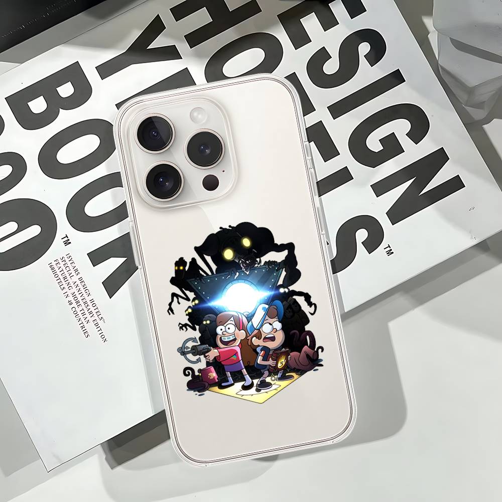 Cute G-gravity Falls-S Phone Case Soft Transparent Case For IPhone 17 16 15 14 13 12 11 Pro Max Mini Plus Cover Case