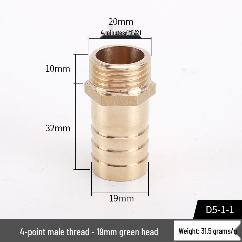 Copper Ball Valve with Double Internal Thread, 6-Point Thread Barb Quick Connect, and Long Handle Pneumatic Air Pump Valve Switch.