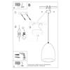 Lampa Wisząca Umbo 1 E27 Biały Lumilo 08.234.42