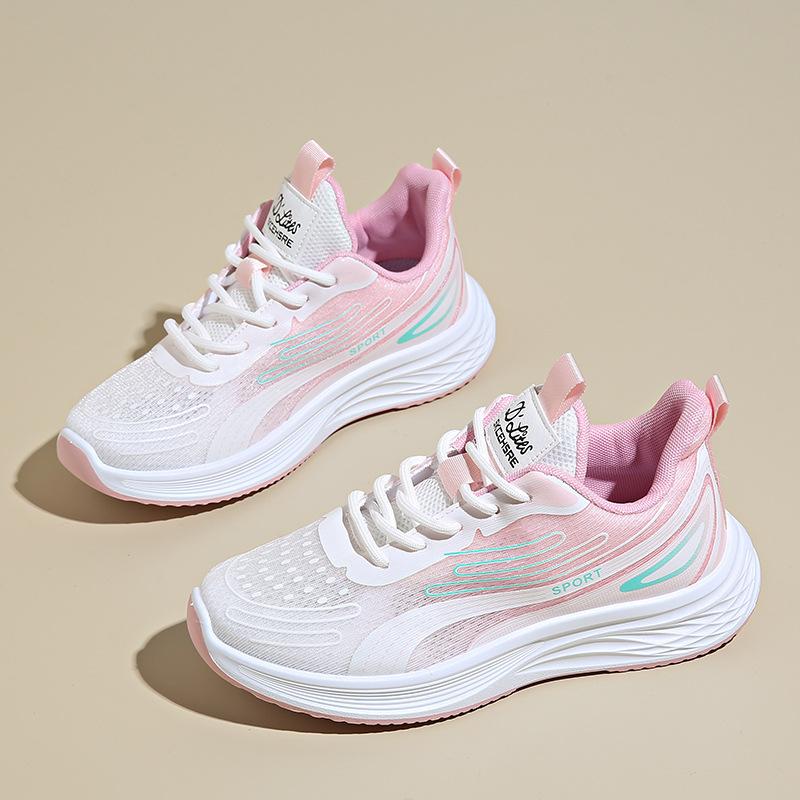 Women's Shoes, Sports Shoes, Women's New Summer Breathable Mesh Shoes, Lightweight Soft-soled Shock-absorbing Mesh Running Shoes