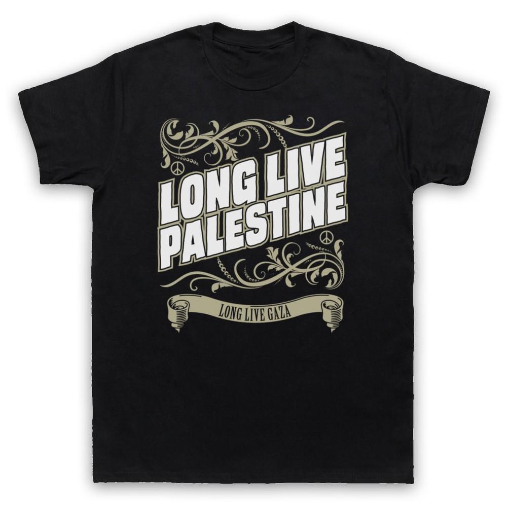 

Long Live Palestine Long Live Gaza Anti War Protest Mens And Womens T-Shirt L