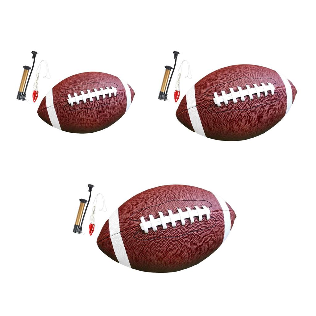 American Football And Mesh Bag, Wea-Resistant Competition Ball, Rugby Ball for Indoor Sports