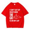 Popluar Letters Print Cat Meme Graphics T Shirt Women Cotton Short Sleeve Tshirt Daily High Quality Harajuku Casual Cozy Tshrit
