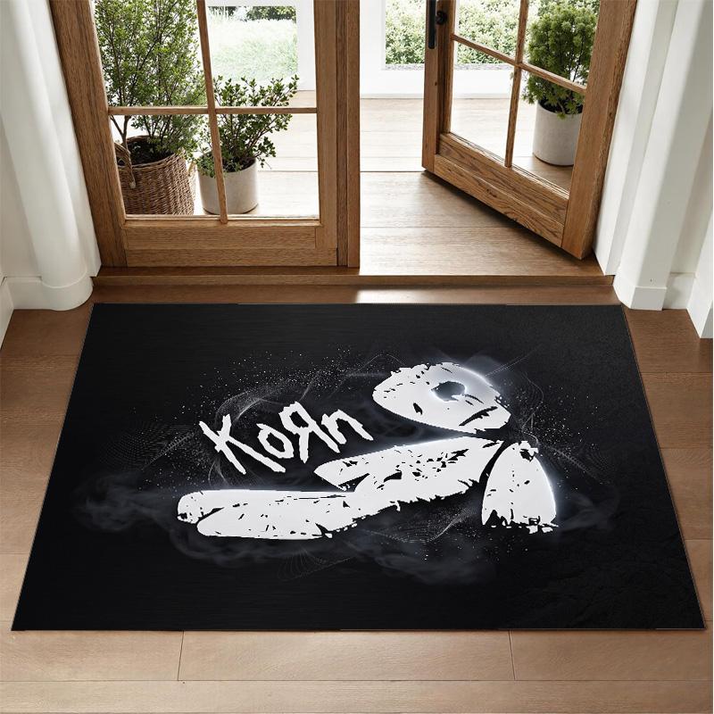 Korn Design Crystal Velvet Rug Soft Decorative Mat for Bedroom Entrance