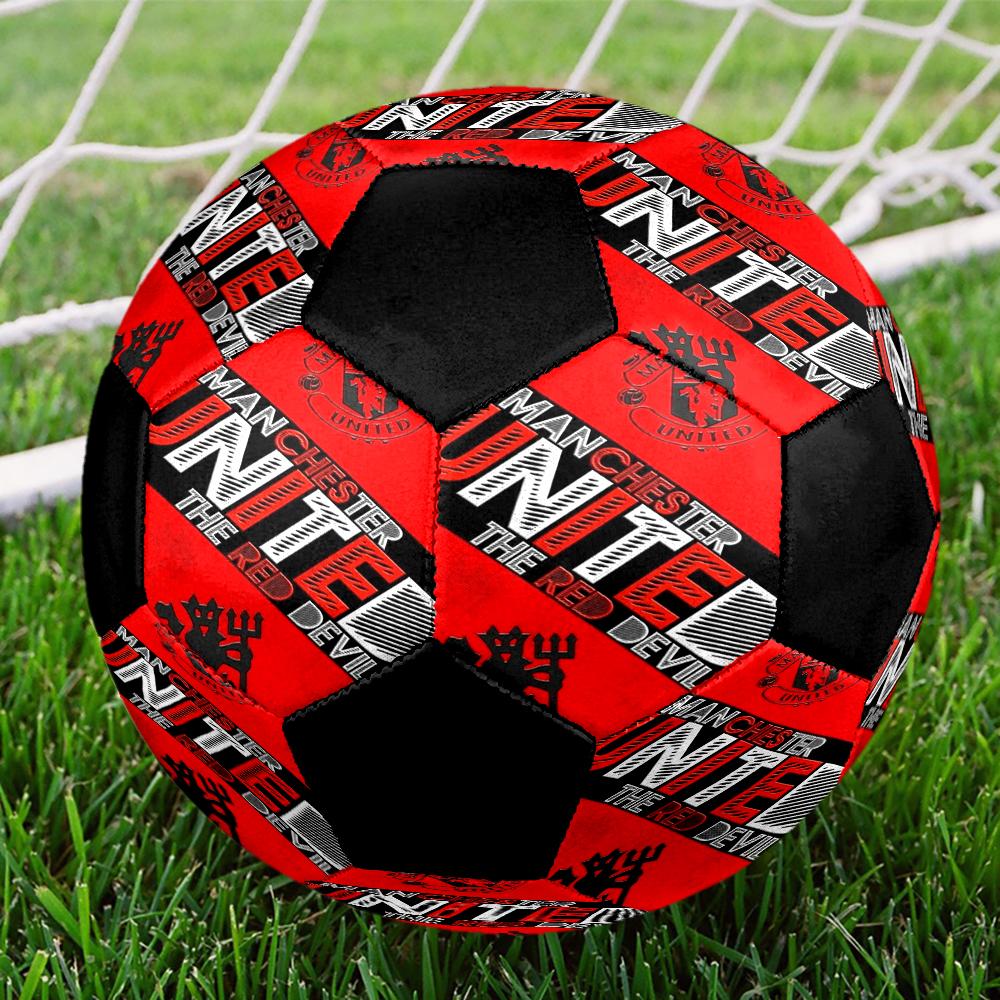 Manchester United Theme Size 5 Soccer Ball, Suitable for Both Indoor and Outdoor Matches, a Gift Suitable for Everyone.
