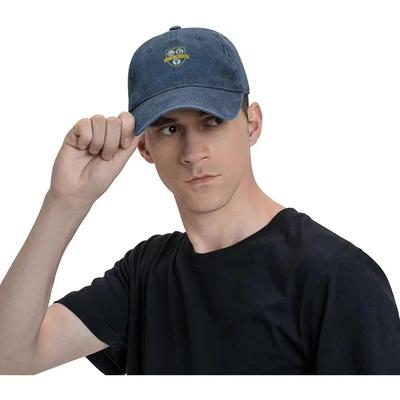 Kapelusze dla Mężczyzn Czapka Baseballowa Kobiety Vintage Regulowana Czapka Taty Zabawna Czapka Trucker Letnia Prana Bawełna Granatowy