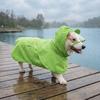 Hooded Design Pet Rain Cloak Dirt-Resistant Dog Rain Jumpsuit Waterproof Rain Jacket  Outdoor Use