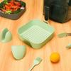 Square Air Fryer Liner Non-Stick Silicone Baskets Reusable Air Fryer Accessories