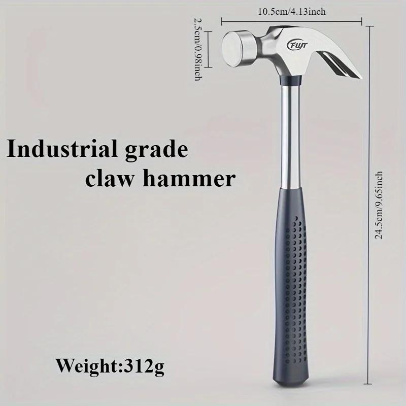Claw Hammer with Non-Slip Grip, Chrome Vanadium Steel, Ideal for DIY, Home Decor, Maintenance, and Emergency Use