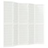 VidaXL Cloison de séparation pliable 5 panneaux 200x170 cm Blanc 352089