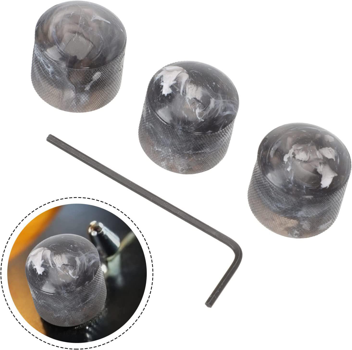 Разноцветная ABS Облако Электрогитара и Бас Потенциометр Ручка Громкости Тона Cloud Black Knob with Hole