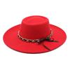 British Convex Dome Big Eaves Hat Men'S And Women'S Vintage Wool Hat Felt Hat Versatile Trendy Top Hat