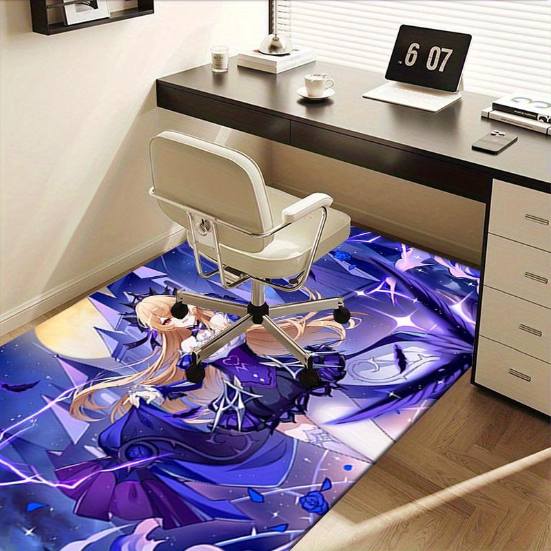 Office Carpet Fantasy Anime Character Design with Lightning and Stars Perfect for Sofa Protection or