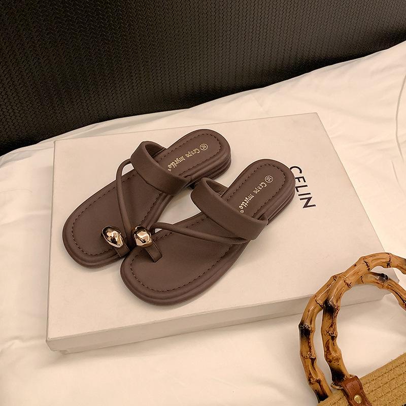 

The same new bubble gold beads~ set of toe thick-bottomed beach casual slippers women s sandals for summer wear 40