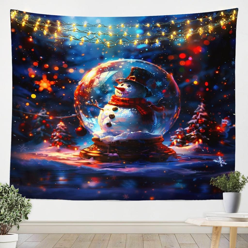 Christmas Tapestry New Year Background Wall Hanging Decoration Fireplace Stockings Gifts Hanging Cloth