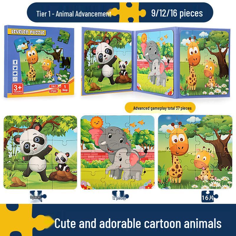 Portable Magnetic Puzzle Book for Early Childhood Education