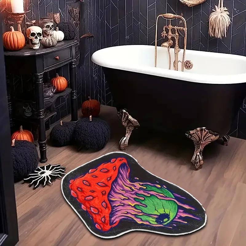 New Cartoon Style Faux Cashmere Carpet Home Doormat Kitchen Bathroom Washable Floor Mat Decoration Entrance Door Mat