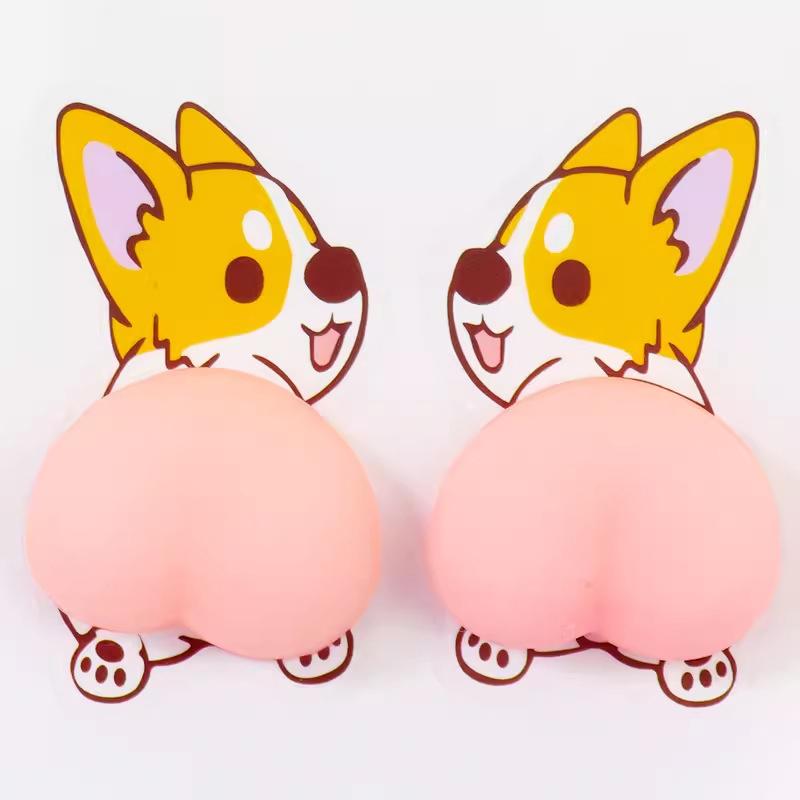 

1/5 Pairs 3D Solid Silica Gel Phone Decoration Wall Stickers Refrigerator Anti-Collision Decals Creative Cartoon Car Sticker