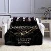 EvaneScence Band Retro Printed Blanket Fashion Warm Blankets Flannel Blanket Bed Linings Home Travel Blankets Birthday Gift