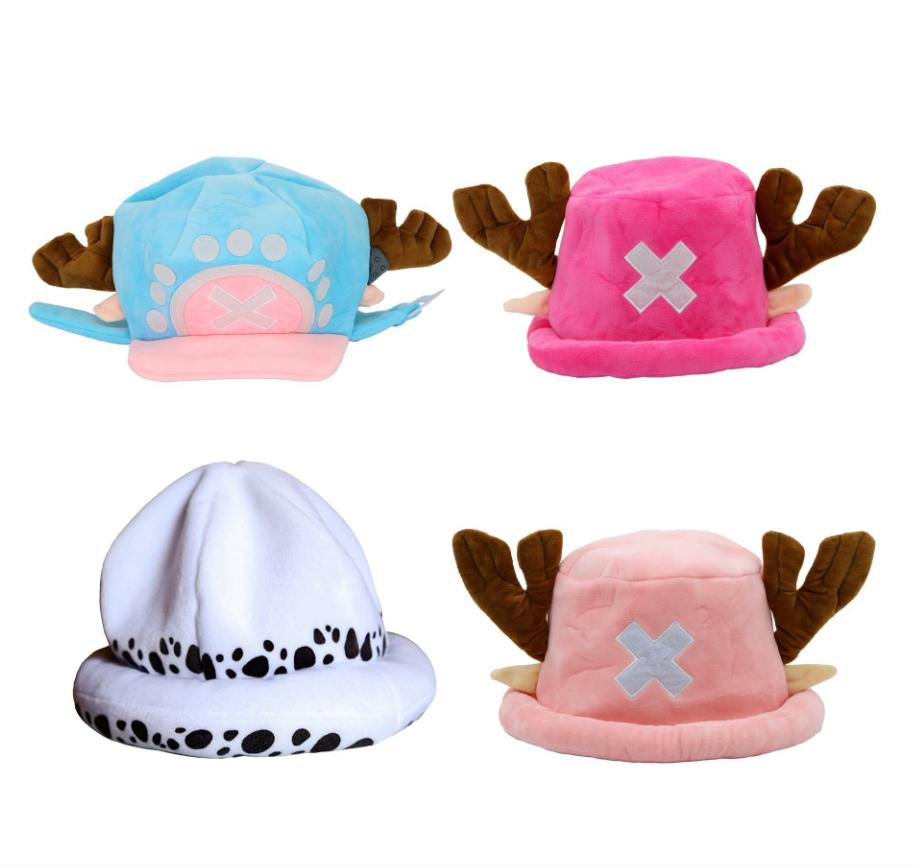One Piece Tony Tony Chopper Plush Hat-Anime Cosplay Costume Accessory Cute Soft Fluffy Reindeer Antlers Hat for Party&Daily Wear