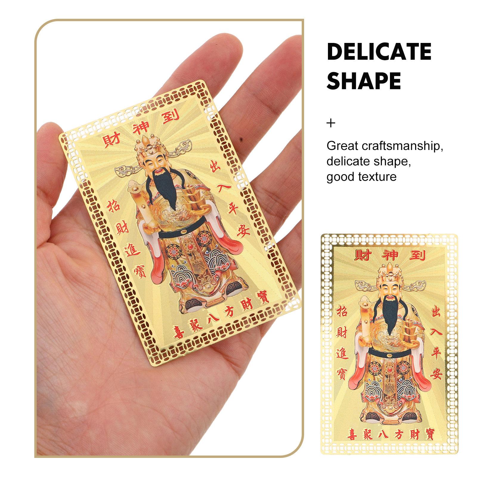 4Pcs Pure Copper Chinese Zodiac Horse Year Amulet 2026 Tai Sui Feng Shui Wealth Charm God of Wealth Blessing Card Purse Money China Mainland